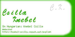 csilla knebel business card